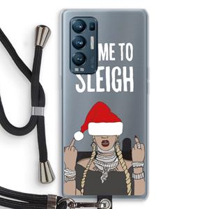 CaseCompany Came To Sleigh: Oppo Find X3 Neo Transparant Hoesje met koord