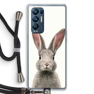 CaseCompany Daisy: Oppo Find X3 Neo Transparant Hoesje met koord