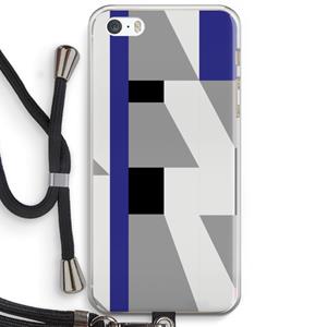 CaseCompany Gestalte 2: iPhone 5 / 5S / SE Transparant Hoesje met koord
