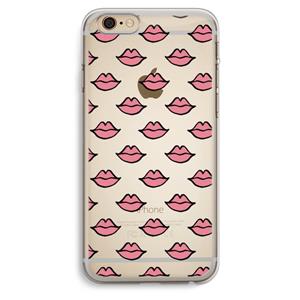 CaseCompany Lipjes: iPhone 6 Plus / 6S Plus Transparant Hoesje