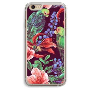 CaseCompany Papegaaien: iPhone 6 Plus / 6S Plus Transparant Hoesje