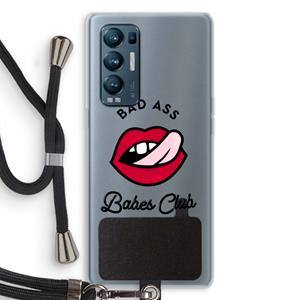 CaseCompany Badass Babes Club: Oppo Find X3 Neo Transparant Hoesje met koord