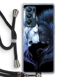 CaseCompany Brotherhood: Oppo Find X3 Neo Transparant Hoesje met koord