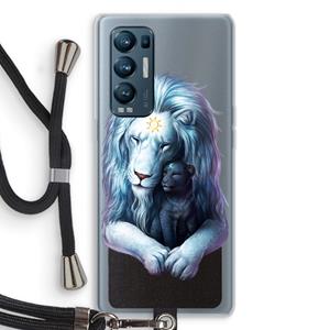CaseCompany Child Of Light: Oppo Find X3 Neo Transparant Hoesje met koord