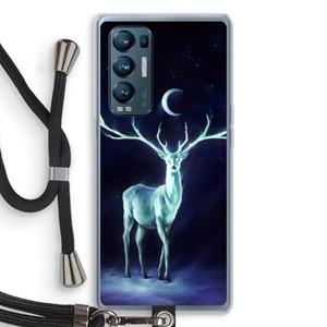 CaseCompany Nightbringer: Oppo Find X3 Neo Transparant Hoesje met koord