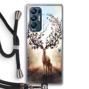 CaseCompany Seasons Change: Oppo Find X3 Neo Transparant Hoesje met koord