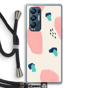 CaseCompany Monday Surprise: Oppo Find X3 Neo Transparant Hoesje met koord