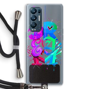 CaseCompany Dream: Oppo Find X3 Neo Transparant Hoesje met koord