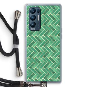 CaseCompany Moroccan tiles 2: Oppo Find X3 Neo Transparant Hoesje met koord
