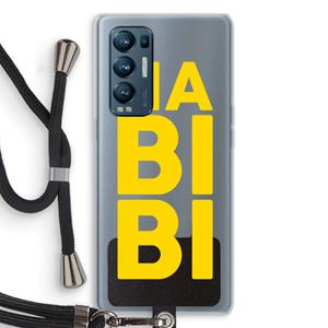 CaseCompany Habibi Blue: Oppo Find X3 Neo Transparant Hoesje met koord