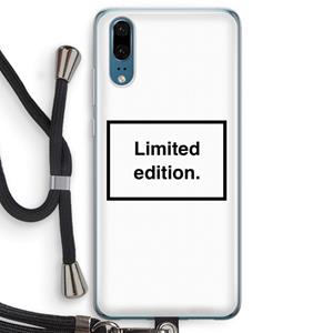 CaseCompany Limited edition: Huawei P20 Transparant Hoesje met koord
