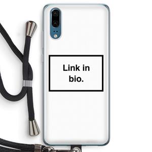 CaseCompany Link in bio: Huawei P20 Transparant Hoesje met koord