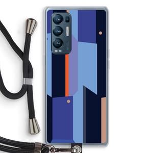 CaseCompany Gestalte 3: Oppo Find X3 Neo Transparant Hoesje met koord