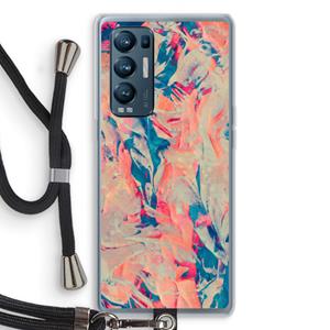 CaseCompany Alone: Oppo Find X3 Neo Transparant Hoesje met koord