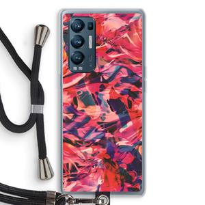 CaseCompany California: Oppo Find X3 Neo Transparant Hoesje met koord