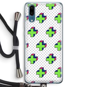 CaseCompany 8-bit N°10: Huawei P20 Transparant Hoesje met koord