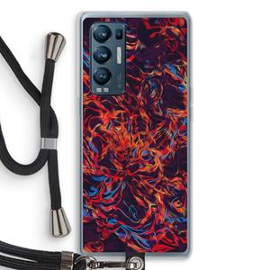 CaseCompany Lucifer: Oppo Find X3 Neo Transparant Hoesje met koord