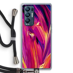 CaseCompany Phoenix: Oppo Find X3 Neo Transparant Hoesje met koord