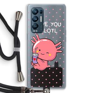 CaseCompany Love You A Lotl: Oppo Find X3 Neo Transparant Hoesje met koord