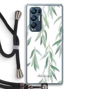 CaseCompany Branch up your life: Oppo Find X3 Neo Transparant Hoesje met koord