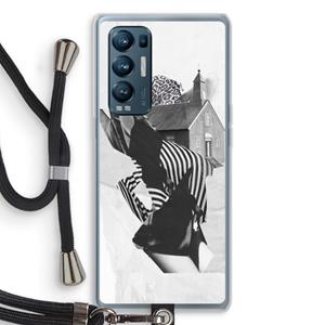 CaseCompany House: Oppo Find X3 Neo Transparant Hoesje met koord