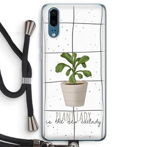 CaseCompany Kamerplant op vensterruit: Huawei P20 Transparant Hoesje met koord