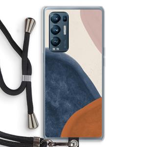CaseCompany Geo #1: Oppo Find X3 Neo Transparant Hoesje met koord