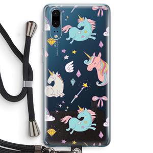CaseCompany Fantasiewereld: Huawei P20 Transparant Hoesje met koord