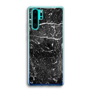 CaseCompany Zwart marmer: Huawei P30 Pro Transparant Hoesje