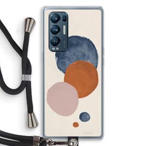 CaseCompany Geo #4: Oppo Find X3 Neo Transparant Hoesje met koord