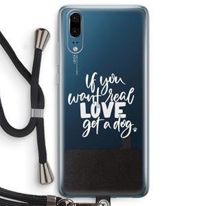 CaseCompany Partner in crime: Huawei P20 Transparant Hoesje met koord