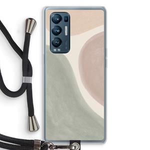 CaseCompany Geo #6: Oppo Find X3 Neo Transparant Hoesje met koord