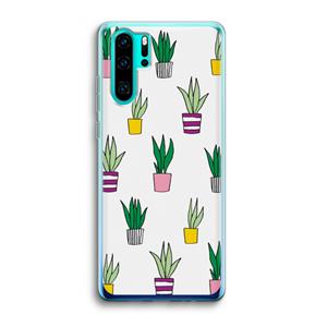 CaseCompany Sanseveria: Huawei P30 Pro Transparant Hoesje