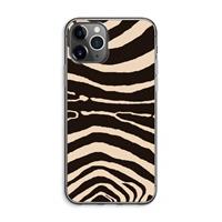 CaseCompany Arizona Zebra: iPhone 11 Pro Max Transparant Hoesje
