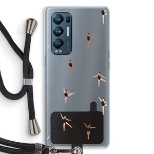 CaseCompany Dancing #1: Oppo Find X3 Neo Transparant Hoesje met koord
