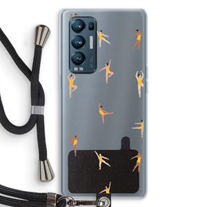 CaseCompany Dans #2: Oppo Find X3 Neo Transparant Hoesje met koord