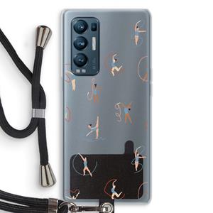 CaseCompany Dancing #3: Oppo Find X3 Neo Transparant Hoesje met koord