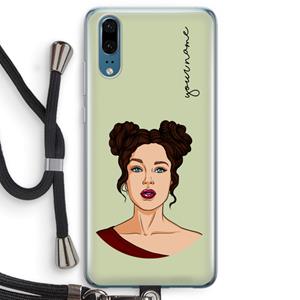 CaseCompany Pop-Art Creator: Huawei P20 Transparant Hoesje met koord