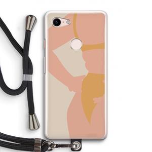 CaseCompany Bikini body: Pixel 3 Transparant Hoesje met koord