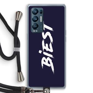 CaseCompany Biest: Oppo Find X3 Neo Transparant Hoesje met koord