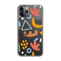 CaseCompany Abstract: iPhone 11 Pro Max Transparant Hoesje