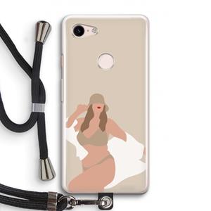 CaseCompany One of a kind: Pixel 3 Transparant Hoesje met koord