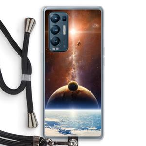 CaseCompany Omicron 2019: Oppo Find X3 Neo Transparant Hoesje met koord