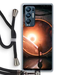 CaseCompany Ephemeral: Oppo Find X3 Neo Transparant Hoesje met koord