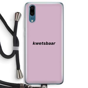 CaseCompany kwetsbaar: Huawei P20 Transparant Hoesje met koord