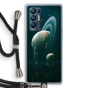 CaseCompany Mercurius: Oppo Find X3 Neo Transparant Hoesje met koord