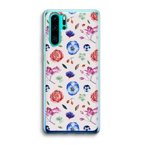 CaseCompany Bloemetjes: Huawei P30 Pro Transparant Hoesje