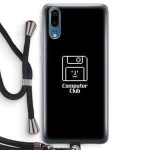CaseCompany Hello: Huawei P20 Transparant Hoesje met koord