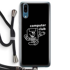 CaseCompany Floppyhead: Huawei P20 Transparant Hoesje met koord