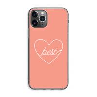 CaseCompany Best heart: iPhone 11 Pro Max Transparant Hoesje